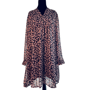 Anthropologie See U Soon Paisley Dress L